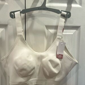 Cacique new with tags white cotton unlined bra